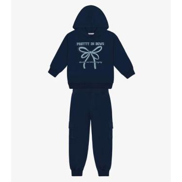 Imagem de Conjunto Blusão Com Calça Feminino Trick Nick Azul, 6, Azul