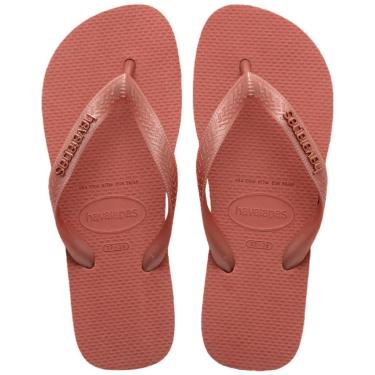 Imagem de Chinelo Feminino Havaianas Top Logo Metalic 4127244 Rose-Feminino