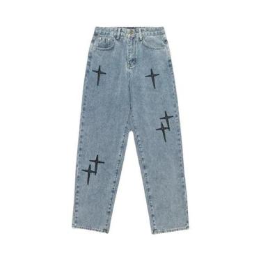 Imagem de Calças Cargo Vintage Masculinas Com Estampas De Designer, Estilo Stree