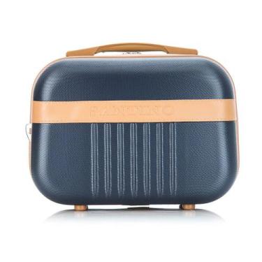 Imagem de Frasqueira ABS Mala de Mão necessaire Santino Athena Azul M., Azul mar