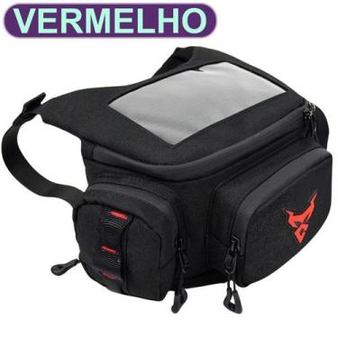 Imagem de Pochete Bolsa 2x1 Cintura E Guidão Moto Motoboy Porta Celula Impermeáv