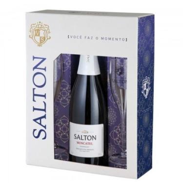 Imagem de Espumante moscatel SALTON com 2 taças