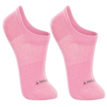 Imagem de Kit 2 Meias Feminina Infantil Invisível Soquete Confortável Algodão An
