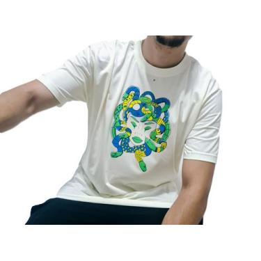 Imagem de Camiseta medusa oversized offwhite streetwear marca CAPI, G