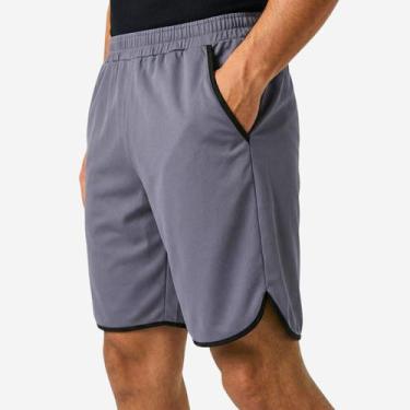 Imagem de Bermuda Masculina Shorts Esportiva com Aberturas Laterais Leve Academi