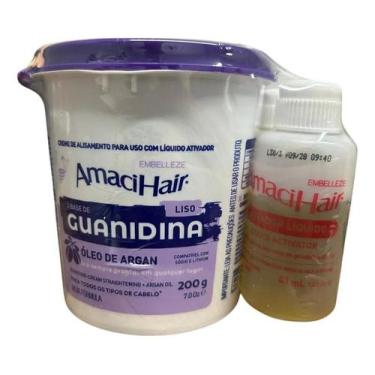 Imagem de Creme Alisante Oleo De Argan Baldinho Amacihair Liso 200g - Embelleze