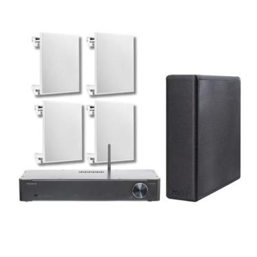Imagem de COMP Kit Frahm Home Sense  Subwoofer Premium 8" + 4 Arandelas 6" 100W 