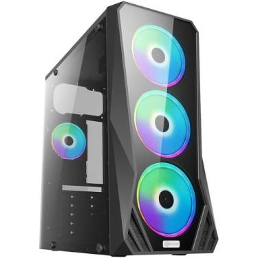 Imagem de Gabinete Kalkan Husk Lite Atx Mid Tower Usb 2.0 Preto Sem Fan Klk00070
