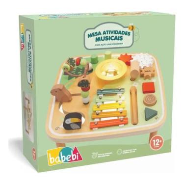 Imagem de Mesa de Atividades Musicais Em Madeira MDF Babebi - 3028