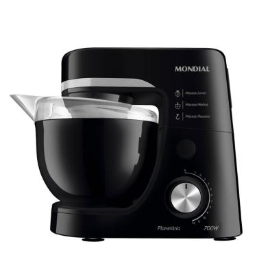 Imagem de Batedeira Planetária Mondial BP-03-B 4,5L 700W 12 Velocidades Preto 110V