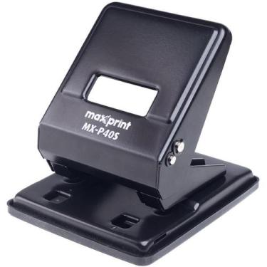 Imagem de Perfurador de Papel MX-P40S 2 Furos P/40FLS Preto - Maxprint