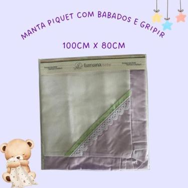 Imagem de Manta de Piquet Luxo Lumana  Conforto e Elegância para o Seu Bebê - Ro