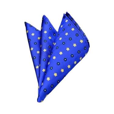 Imagem de Lenço De Bolso Masculino Em 41 Cores, Estampas Xadrez, Poá E Paisley, 