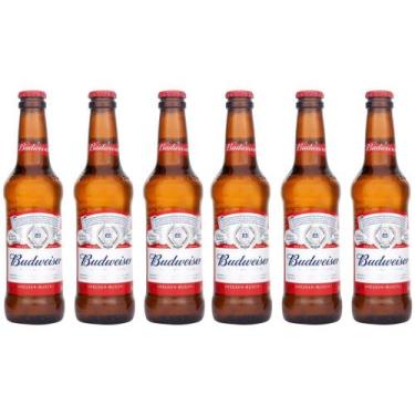 Imagem de Cerveja Budweiser Lager 6 Unidades - 330ml
