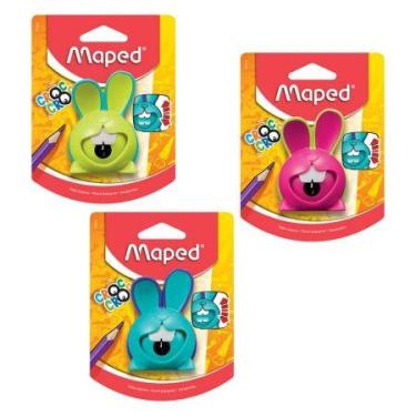 Imagem de Apontador com coletor Croc Croc Coelho 1 furo 017610 - Maped