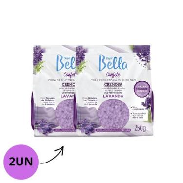 Imagem de Kit Depil Bella Cera Confete Lavanda 250g 2/Un