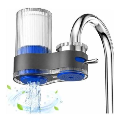 Imagem de Filtro Purificador de Água para Torneira Reutilizável e Lavável Carvão