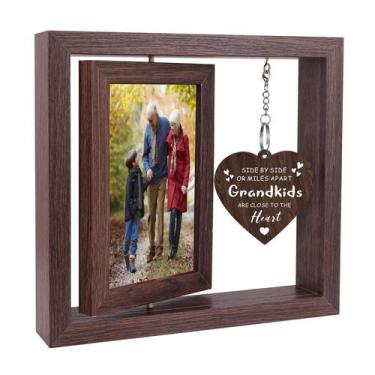 Imagem de Porta-retratos Boiveco Rotating Floating 4x6 Grandma Gift