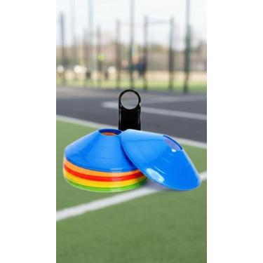 Imagem de Kit 50 Cones Agilidade Treino Funcional 10cm - Congratulations Store