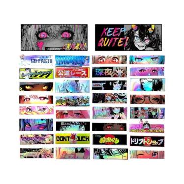 Imagem de Adesivos Refletivos De Menina Anime Cyberpunk Para Motocicletas, Decal