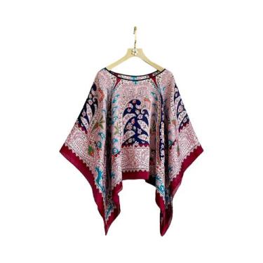 Imagem de Lenço De Seda Luxuoso Feminino 2023 Com Estampa De Designer, Grande, P