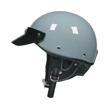 Imagem de Retro vintage capacete da motocicleta scooter meio capacete cruiser pr