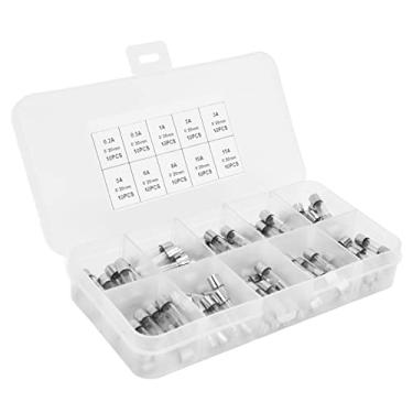 Imagem de Fusível, 0,2-20A Amplo Use Fusíveis com Caixa de Armazenamento para Equipamentos Elétricos para Eletrodomésticos