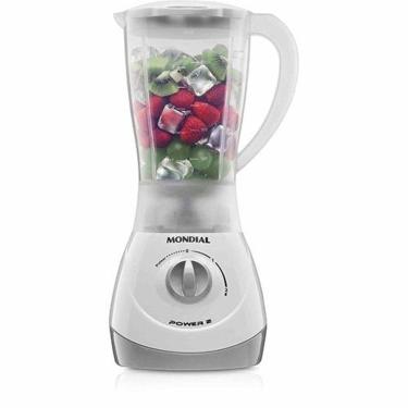 Imagem de Liquidificador Mondial Power 2I Nl-26, 2 Velocidades + Pulsar, Potencia 400W - Branco