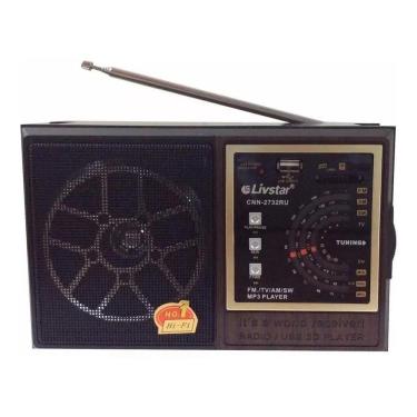 Imagem de Radio Am Fm Tv Sw Com Usb Sd 4 Faixas Livstar Cnn-2732Ru