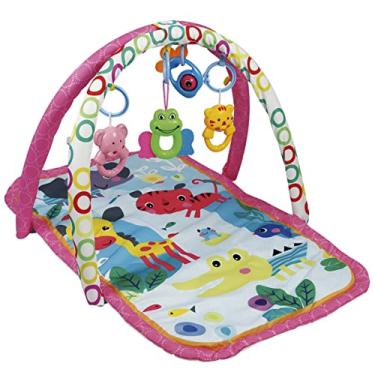 Imagem de Tapetinho Ginásio Infantil c/Móbile Rosa KaBaby