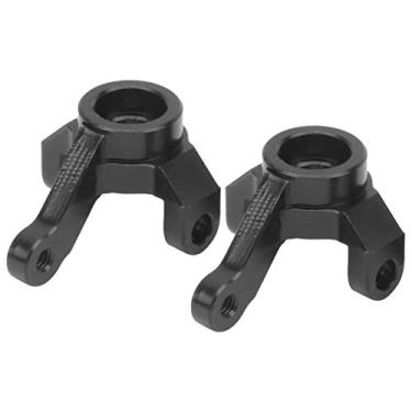 Imagem de Copo de direção dianteiro, design inovador de alta precisão 1/16 rc copo de direção dianteiro de liga de alumínio copo de direção frontal para jimny 1/16 rc carro(Preto)