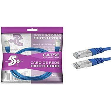 Imagem de Cabo De Rede Patch Cord Cat5E Ftp 2 Metro Azul