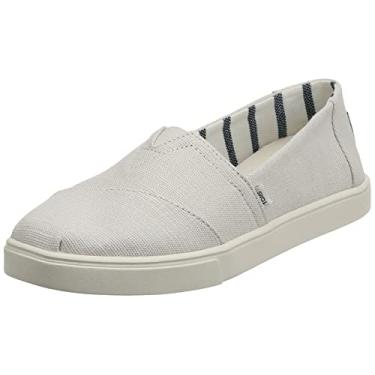 Imagem de TOMS Tênis feminino Alpargata Cupsole sem cadarço, Tela Warm Natural Heritage, 10