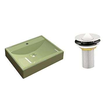 Imagem de Kit Cuba RT49 C/Válvula Metal 1'' (2,6cm) Verde Acqua