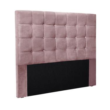 Imagem de Cabeceira King Size 1,95m Tropea Veludo Lilás Gran Belo