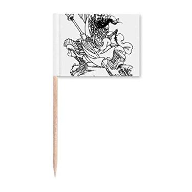 Imagem de Masterpiece Romance Three Kingdoms China palito de dente marcador topo decoração de festa