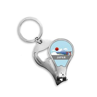 Imagem de Japan Mount Red Sun Rail Train Temple Cortador de unhas abridor chaveiro tesoura