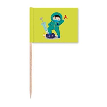 Imagem de Marcador de palito Doctor Overcome Fight Conquer Derrot, marcadores de palito, decoração de festa