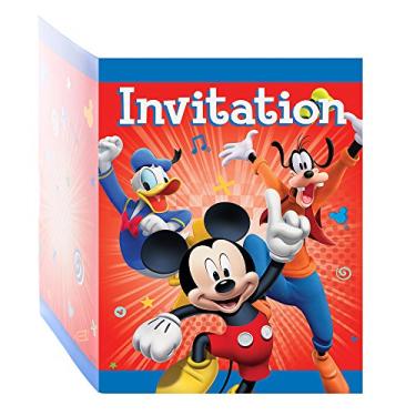 Imagem de Unique Convites de festa Disney Mickey, 8 unidades
