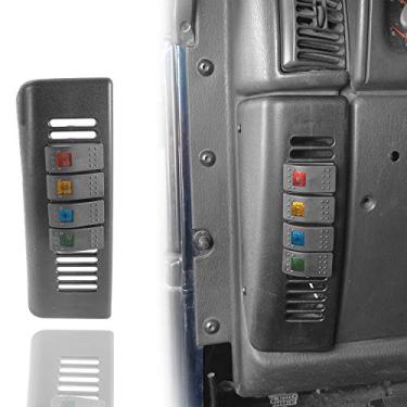 Imagem de V8 GOD Painel de interruptor TJ / Sistema de controle de distribuição lateral do motorista do Pod para Jeep Wrangler TJ 1997 1998 1999 2000 2001 2002 2003 2004 2005 2006