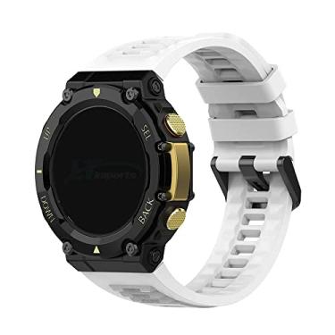 Imagem de Pulseira Silicone compativel com Amazfit T-Rex 2 - Marca LTIMPORTS (Branco)