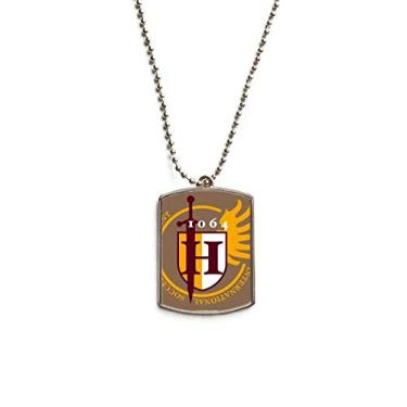 Imagem de DIYthinker Colar para animais de estimação com pingente de corrente de aço inoxidável com escudo de espadas da Idade Média