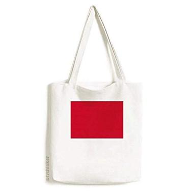 Imagem de Bolsa de lona com bandeira nacional da Indonésia, sacola de compras casual