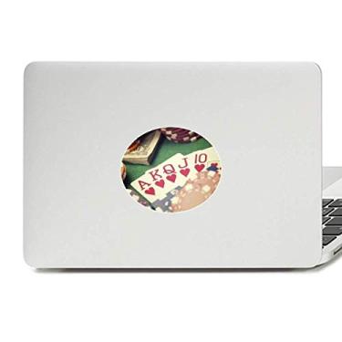 Imagem de Hearts Flush Pôquer Gambling Foto Vinil Emblema Gráfico Laptop Adesivo Notebook Decalque