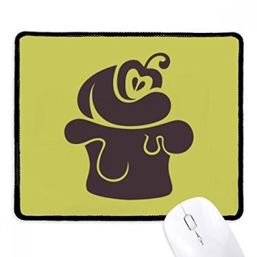 Imagem de Mousepad Cherry Ice Cream preto contorno borda costurada tapete de borracha para jogos