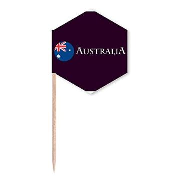 Imagem de Bandeira australiana Canguru Coala Palito de Dente Bandeiras de Cupcake Picks Festa Celebração