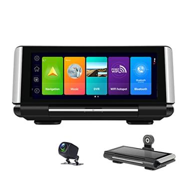 Imagem de XRC TECH Tela completa IPS Touch de 7 polegadas, painel de carro 4G DVR Dash Cam, retrovisor Android 8.1 com WiFi GPS Navi ADAS Bluetooth Music Dual Lens FHD 1080p gravador de vídeo