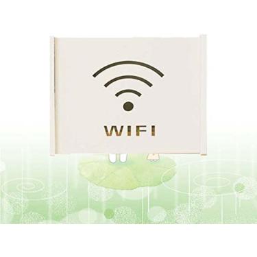 Imagem de Plug Row Hub Board Finishing Desktop Storage Box Pequena Mini Wall Shelves Material Perfeito Para DVD Player TV Box Remotes,A24x8.5x20cm,Pleasant63