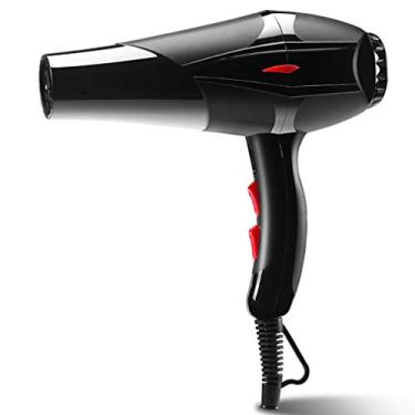 Imagem de Secador de cabelo profissional de 2000 W com bocal, secador de cabelo iônico poderoso com motor CA, secador de cabelo de secagem rápida com 2 velocidades e 3 configurações de calor, protege o cabelo