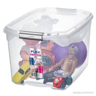 Imagem de Caixa Organizadora Plástica 29 Litros Sanremo